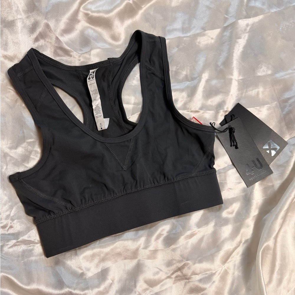 Women's Black Racerback Sports Bra